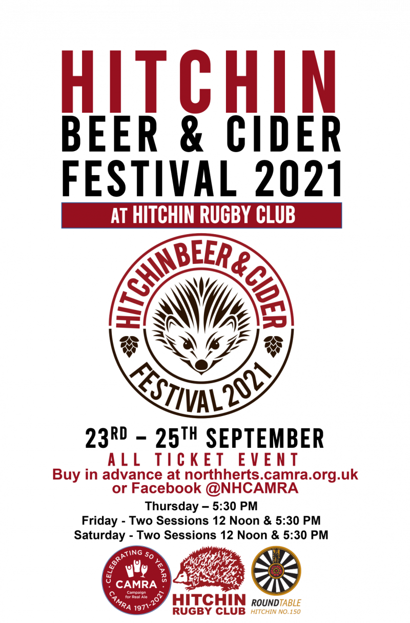 Hitchin Beer & Cider Festival 2021