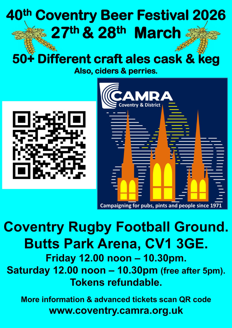 Coventry Beer Festival 2026