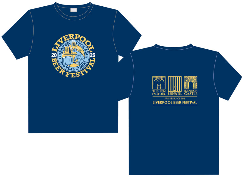 Festival T-shirt reservations - Liverpool Beer Festival Feb 2025