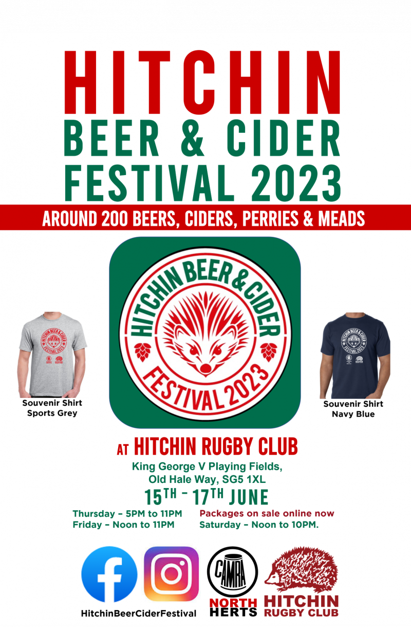 Hitchin Beer & Cider Festival 2023 Tckty.